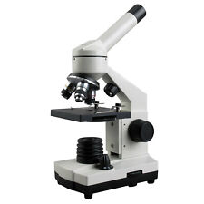 Amscope 40x-1000x Cordless Metal Frame Compound Microscope Top Bottom Led Light