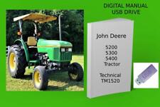 John Deere 5200 5300 5400 5500 Tractor Repair Manual See Description