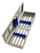 Dental Sterilization Cassette Autoclave Tray Rack Box 5-instruments Blue