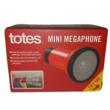 Totes Mini Meagphone New Open Box 5 Red Shout Loudly W Strap Fun Tandy Brands