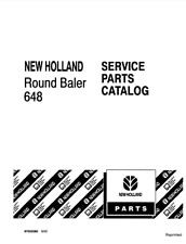 New Holland 648 Round Baler Parts Catalog Pdfusb - 87022082