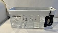 Rae Dunn - Organize - White Wire Basket Caddy - Desk Or Counter Organizer New