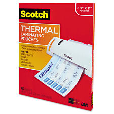 Scotch Letter Size Thermal Laminating Pouches 3 Mil 11 12 X 9 100 Per Pack