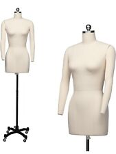 Bonnlo Female Sewing Mannequin Size 6 Professional Dress Form With Arms