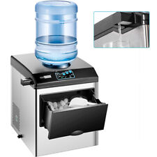 2 In 1 Countertop Ice Cube Maker 48lbsday With Water Dispenser Combo Machine