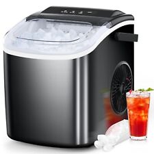 Cowsar Countertop Ice Maker 9 Bullet Ice Cubes In 6 Mins 26.5lbs In 24hrs