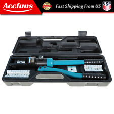 16 Mt Hydraulic Wire Terminal Crimper W13 Dies Battery Cable Lug Crimping Tool