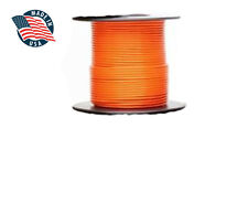 25ft Mil-spec High Temperature Wire Cable 16 Gauge Orange Tefzel M2275916-16-3
