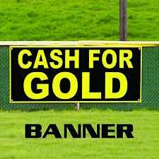 Cash For Gold Pawn Shop Loans Jewelry Novelty Indoor Outdoor Vinyl Banner Sign