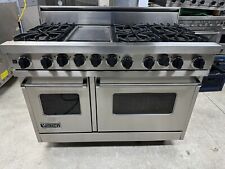 Viking 48 Dual Fuel Professional Range Stainless Griddle 6 Open Burners Propane