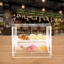 Acrylic Bakery Display Case Box Magnetic Back Door Donut Pastry Cookie Store Usa