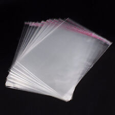 Clear Cellophane Cello Seal Plastic Opp Bags Card Display Self Adhesive Peel