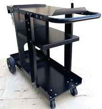 3-tier Shelves Rolling Welding Cart For Mig Tig Plasma Machine Wtank Storage