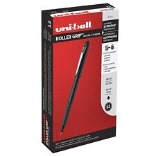 Uni-ball Uniball Roller Grip Pen Micro Point 0.5mm Black Ink 12pack 60704