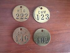 Vintage Brass Cow Tags