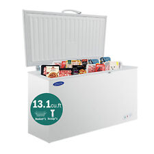 13.1 Cu.ft. Chest Freezer White With Solid Swing Door Manual Defrost Commercial