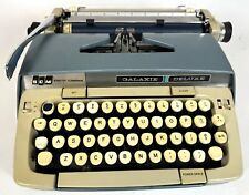 Smith Corona 1960s Galaxie Deluxe 12 Blue Cream Mcm Manual Metal Typewriter