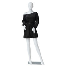 Female Full Body Realistic Mannequin Display Head Turns Dress Form W Base 70 In