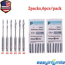 2packs Dental Endodontic Drill 1-6 Peeso Reamers Drill Engine Root Canal Files