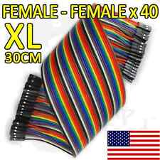 Extra Long 30cm Jumper Wires Dupont Female - Female 40 Pcs Ribbon Arduino