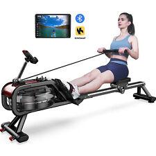 Home Water Rowing Machine Foldable Rower Bluetooth 360 Tablet Holder Adjustable
