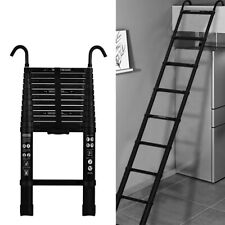 3.8m 12.5ft Aluminum Telescopic Attic Ladder For Home Loft Ladder Capacity 150kg
