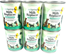 Tailspring Milk Replacer For Puppies - 6 Cans Made Wwhole Goat Milk Human Grade