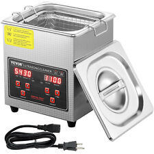 Vevor 2l Ultrasonic Cleaner With Timer Heating Machine Digital Sonic Cleaner
