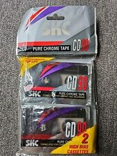 2 Pack Skc Cd90 Pure Chrome Cassette Tape High Bias Sealed Made In Korea