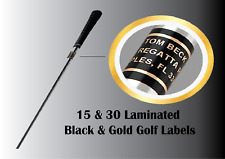 Personalized Black And Gold Color Ink Shaftgolf Club Labels Custom Nameinfo