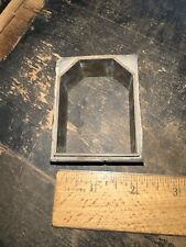 Printing Block Decorative Border Frame Brass Lead. Room For Type