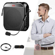 Portable Rechargeable Mini Voice Amplifier Speaker With Wired Microphone Headset