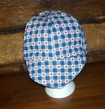 Welding Cap Made With Stars In Blue Block Fabric