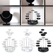 Multi-layer Acrylic Ring Display Stand Jewelry Holder Rack For Earring Necklace