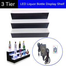 24 Led Lighted Liquor Bottle Display Shelf For Home Bar Remote Control