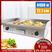 29 3000w Commercial Electric Countertop Griddle Flat Top Grill Hot Plate Bbq