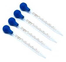 4 Pcs Graduated Medicine Glass Droppers 10ml 10cc Pipet Pipette 8 With Scale