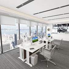 5x2 Cubicles- 2 Man Mirror U Shape Office Glazed 51 H Office Workstations-ve