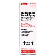 Rugby Budesonide Nasal Allergy Spray 32mcg - 120 Sprays Rhinocort Exp 7-2024