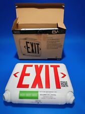 Dual Lite Hubbell Lighting Led Red Exit Sign Emergency Lights Evcurw New