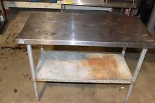 Sani-safe 48x 24 Stainless Steel Table Prep Work Commercial Worktable Used