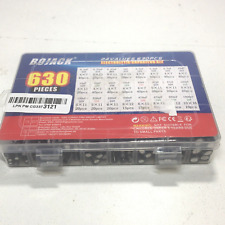 24value 630pcs Aluminum Electrolytic Capacitor Assortment Box Kit Range Bojack