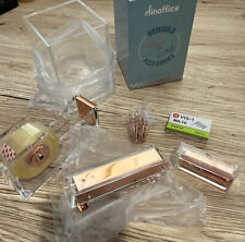 Rose Gold Color Acrylic Office Supplies Accessories Cute Desk Set New