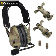 Idogear Electronic Tactical Headset Bluetooth Ear Muffs For Helmet Noise Reduct