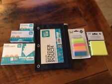 Lot Of Small Assorted Office Supplies Sticky Notes Paper Clips Index Cards New