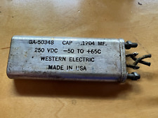 Rare Western Electric Ga-50348 Capacitor .1704 Uf250v Capacitor Tests Good