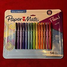 Paper Mate Flair Felt Tip Pens Medium Point 0.7mm Assorted Colors 14 Count