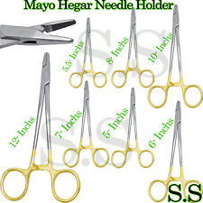 Tc Mayo Hegar Needle Holder With Tungsten Carbide Straight Surgical Dental-pick
