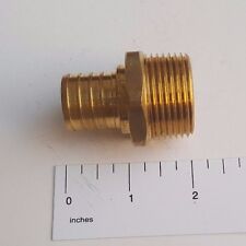 10 Pc. 1 Pex X 1 Male Npt Threaded Adapter Brass Crimp Fitting Lead Free