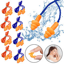 100 Pair Silicone Corded Ear Plugs Reusable Shooting Hearing Protection Wcord